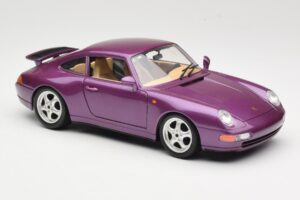 Porsche 911 993 Carrera Fioletowy Bburago 1:18 3060-M2 Metal — zdjęcie 6 z 8