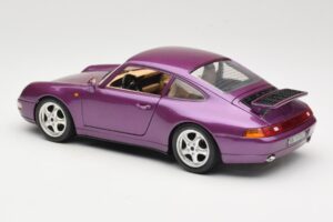 Porsche 911 993 Carrera Fioletowy Bburago 1:18 3060-M2 Metal — zdjęcie 7 z 8