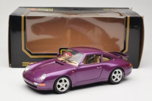 Porsche 911 993 Carrera Fioletowy Bburago 1:18 3060-M2 Metal — zdjęcie 8 z 8