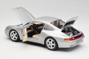 Porsche 911 993 Carrera Srebrny Bburago 1:18 3050-M1 Metal — zdjęcie 7 z 8