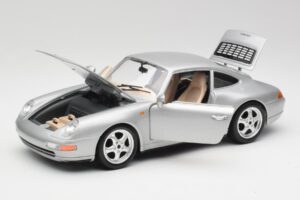 Porsche 911 993 Carrera Srebrny Bburago 1:18 3050-M1 Metal — zdjęcie 8 z 8
