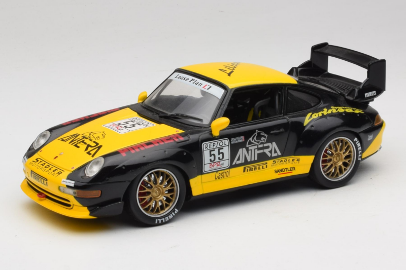 Porsche 911 993 GT2 #55 Czarny & Żółty Anson 1:18 30325-W Metal