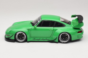 Porsche 911 993 RWB Zielony Gun Grey Wheels AUTOart 1:18 78151 Kompozyt — zdjęcie 4 z 8