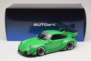 Porsche 911 993 RWB Zielony Gun Grey Wheels AUTOart 1:18 78151 Kompozyt — zdjęcie 8 z 8