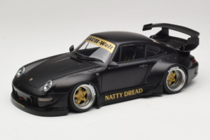 Porsche 911 993 RWB Matt Black With Gold Wheels AUTOart 1:18 78154 Kompozyt