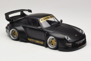Porsche 911 993 RWB Matt Black With Gold Wheels AUTOart 1:18 78154 Kompozyt — zdjęcie 6 z 8