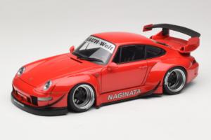 Porsche 911 993 RWB Czerwony Gun Grey Wheels AUTOart 1:18 78153 Kompozyt