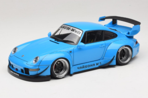 Porsche 911 993 RWB Błękitny Gun Grey Wheels AUTOart 1:18 78152 Kompozyt
