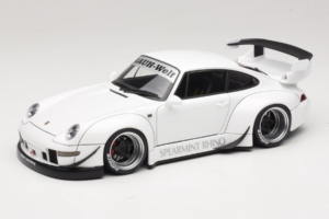 Porsche 911 993 RWB Biały Gun Grey Wheels AUTOart 1:18 78150 Kompozyt