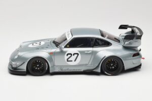 Porsche 911 993 RWB Yuiitsumuni Srebrny GT Spirit 1:18 GT522 Żywica — zdjęcie 3 z 6
