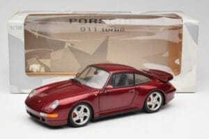 Porsche 911 993 Turbo Arena Czerwony Metaliczny UT Models 1:18 27811 Metal — zdjęcie 8 z 8
