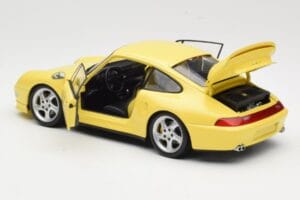 Porsche 911 993 Turbo S Żółty UT Models 1:18 27836 Metal — zdjęcie 5 z 8