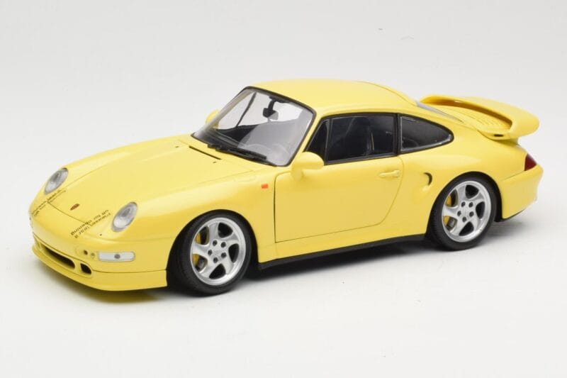 Porsche 911 993 Turbo S Żółty UT Models 1:18 27836 Metal