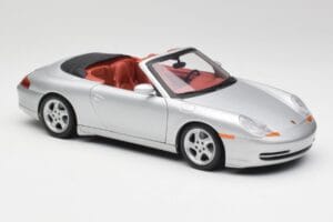 Porsche 911 996 Kabriolet Srebrny Gate 1:18 1052 Metal — zdjęcie 6 z 8