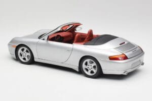 Porsche 911 996 Kabriolet Srebrny Gate 1:18 1052 Metal — zdjęcie 7 z 8
