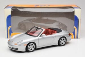 Porsche 911 996 Kabriolet Srebrny Gate 1:18 1052 Metal — zdjęcie 8 z 8