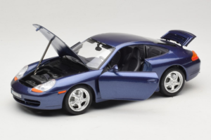 Porsche 911 996 Carrera Niebieski Bburago 1:18 WAP02100897 Metal — zdjęcie 2 z 8