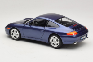 Porsche 911 996 Carrera Niebieski Bburago 1:18 WAP02100897 Metal — zdjęcie 7 z 8