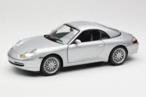 Porsche 911 996 Carrera Kabriolet Srebrny Hot Wheels 1:18 213595 Metal