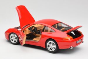 Porsche 911 996 Carrera Czerwony Bburago 1:18 3385 Metal — zdjęcie 5 z 8