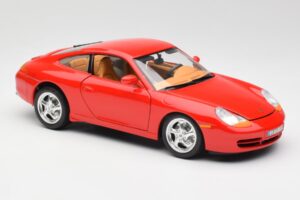 Porsche 911 996 Carrera Czerwony Bburago 1:18 3385 Metal — zdjęcie 6 z 8