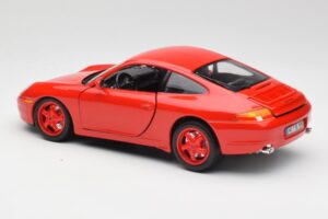 Porsche 911 996 Carrera Czerwony Edycja Limitowana Bburago 1:18 3385-M1 Metal — zdjęcie 7 z 8