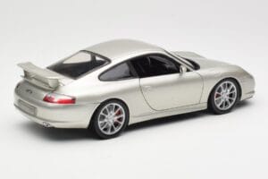Porsche 911 996 GT3 Srebrny Hot Wheels 1:18 C2590 Metal — zdjęcie 3 z 8
