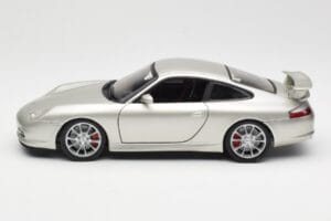 Porsche 911 996 GT3 Srebrny Hot Wheels 1:18 C2590 Metal — zdjęcie 4 z 8