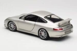 Porsche 911 996 GT3 Srebrny Hot Wheels 1:18 C2590 Metal — zdjęcie 7 z 8