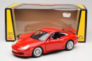 Porsche 911 996 GT3 Strasse Czerwony Bburago 1:18 30395 Metal — zdjęcie 8 z 8