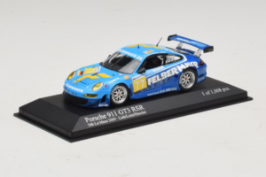 Porsche 911 GT3 R #77 M. Lieb / R. Lietz / W. Henzler 24 Hours of Le Mans 2009 Minichamps 1:43 400096977 Metal — zdjęcie 2 z 5