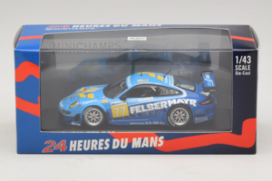 Porsche 911 GT3 R #77 M. Lieb / R. Lietz / W. Henzler 24 Hours of Le Mans 2009 Minichamps 1:43 400096977 Metal — zdjęcie 4 z 5