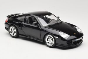 Porsche 911 996 Turbo Czarny Bburago 1:18 18-12030 Metal — zdjęcie 6 z 8
