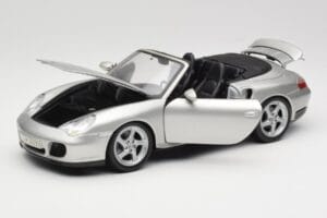 Porsche 911 996 Turbo Kabriolet Srebrny Maisto 1:18 31660 Metal — zdjęcie 2 z 8
