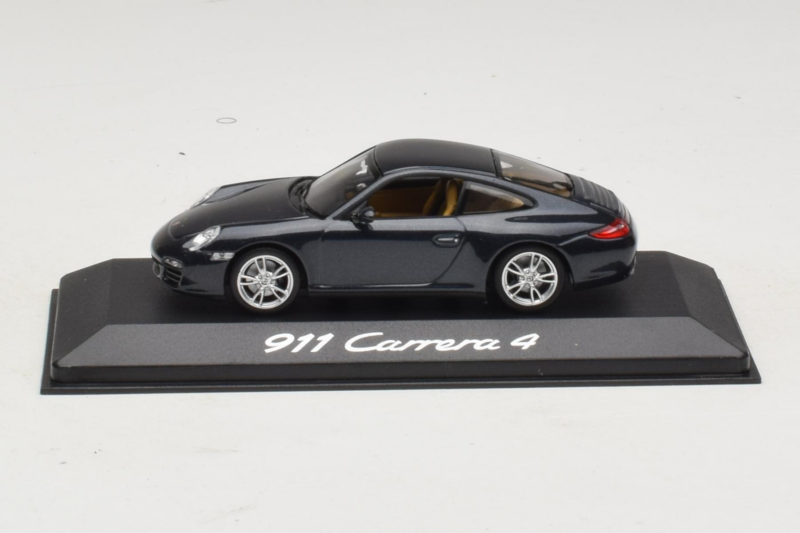 Porsche 911 997 Carrera 4 Dark Blue Metallic Minichamps 1:43 WAP02001518 Metal
