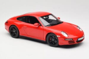 Porsche 911 997 Carrera 4S Czerwony Norev 1:18 187510 Metal — zdjęcie 6 z 8