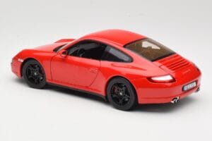 Porsche 911 997 Carrera 4S Czerwony Norev 1:18 187510 Metal — zdjęcie 7 z 8