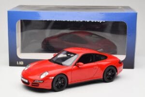 Porsche 911 997 Carrera 4S Czerwony Norev 1:18 187510 Metal — zdjęcie 8 z 8
