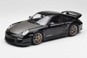 Porsche 911 997 GT2 RS Czarny & Srebrny Koła Minichamps 1:18 100069401 Metal