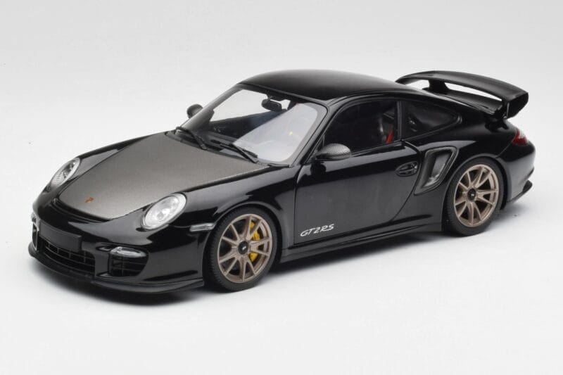 Porsche 911 997 GT2 RS Czarny & Srebrny Koła Minichamps 1:18 100069401 Metal