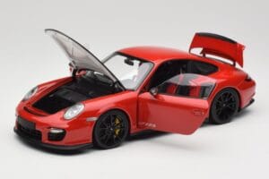 Porsche 911 997 GT2 RS Czerwony Z Czarnymi Felgami Minichamps 1:18 100069407 Metal — zdjęcie 2 z 8
