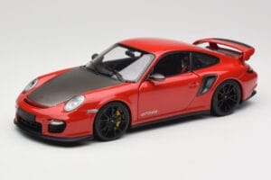 Porsche 911 997 GT2 RS Czerwony Z Czarnymi Felgami Minichamps 1:18 100069407 Metal