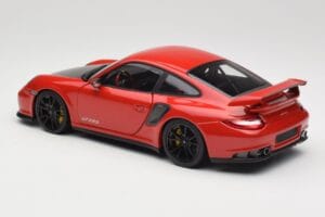Porsche 911 997 GT2 RS Czerwony Z Czarnymi Felgami Minichamps 1:18 100069407 Metal — zdjęcie 7 z 8
