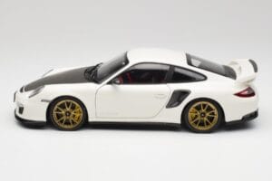 Porsche 911 997 GT2 RS Biały & Złoty Koła Minichamps 1:18 100069406 Metal — zdjęcie 4 z 8