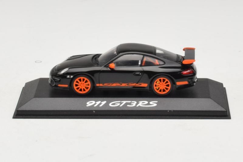 Porsche 911 997 GT3 RS Czarny Pomarańczowy Minichamps 1:43 WAP02012817-R1 Metal
