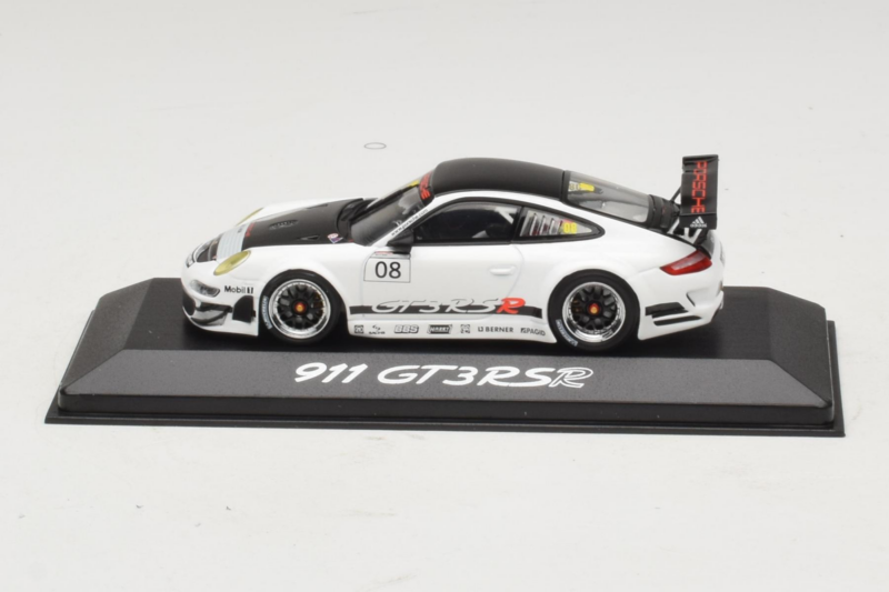 Porsche 911 997 GT3 RS #8 Biały Minichamps 1:43 WAP02003018 Metal