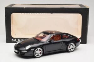Porsche 911 997 Targa Czarny Norev 1:18 187506 Metal — zdjęcie 8 z 8