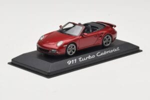 Porsche 911 997 Turbo Kabriolet Czerwony Minichamps 1:43 WAP0200130A Metal — zdjęcie 2 z 4