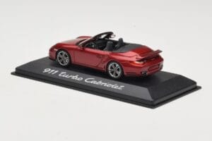 Porsche 911 997 Turbo Kabriolet Czerwony Minichamps 1:43 WAP0200130A Metal — zdjęcie 3 z 4