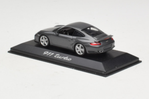 Porsche 911 997 Turbo Grey Metallic Minichamps 1:43 WAP02013116 Metal — zdjęcie 3 z 4